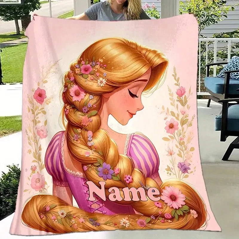Personalized Beautiful Rapunzel Princess Go Live Your Dream Fleece Blanket