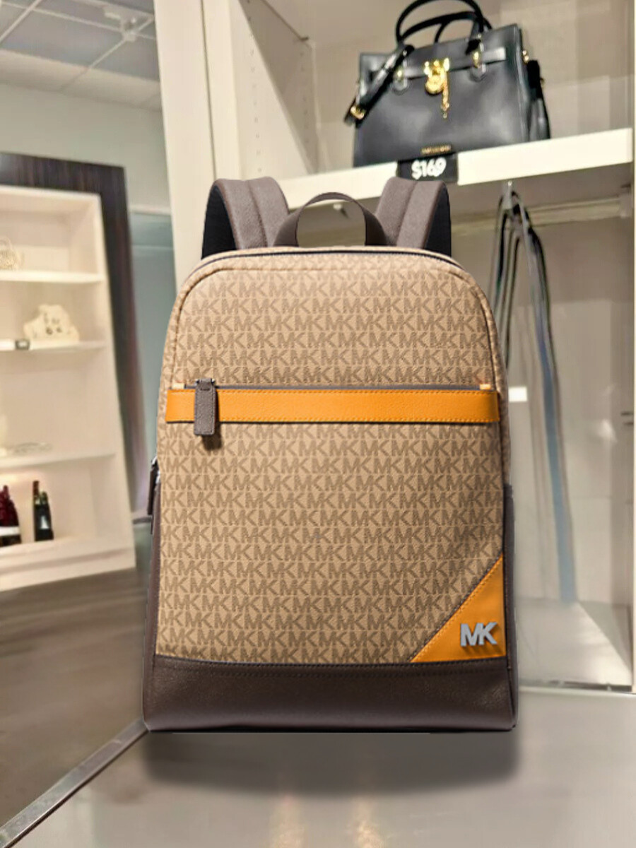 MICHAEL KORS MKMロゴリュック Michael Kors Men's Cooper Logo Jacquard Large Commuter