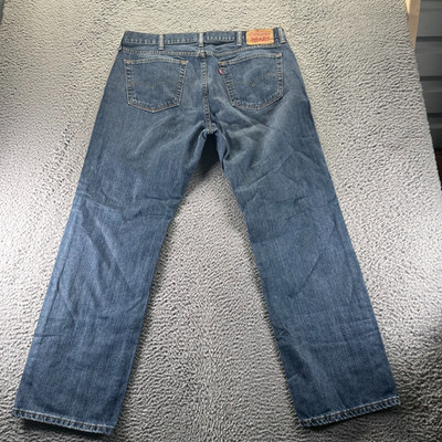 Levi's 559 Jeans Men 38x32 Blue Cotton Denim Straight Leg Baggy Workwear Utility