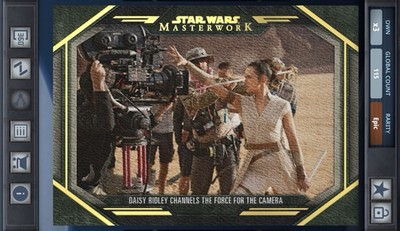 Star Wars Card Trader Masterwork 2024 - Behind The Scenes Canvas - Daisy Ridley