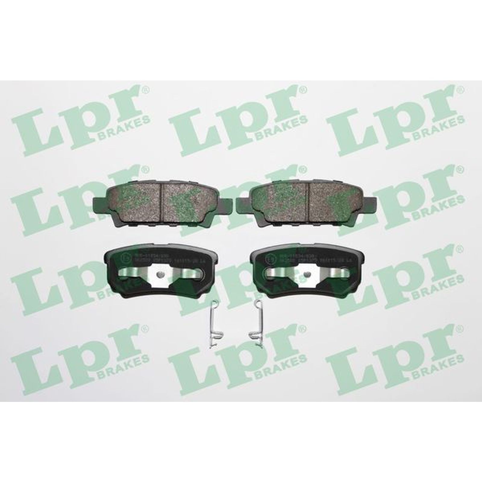 1x ORIGINAL® Lpr Bremsbelagsatz, Scheibenbremse Hinten für Mitsubishi LANCER