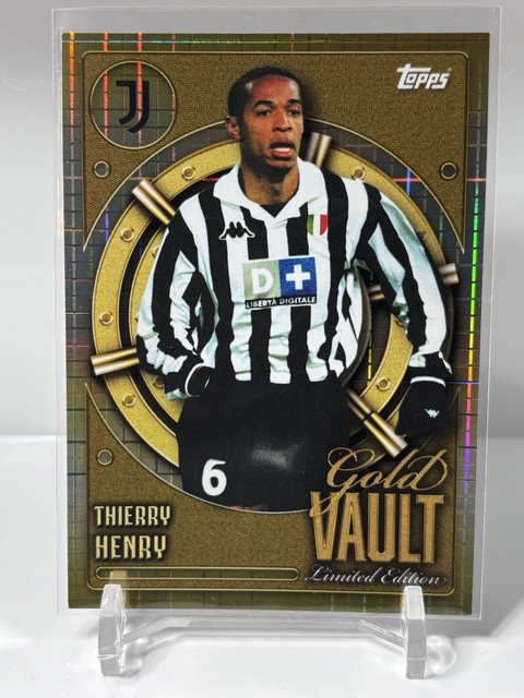 Thierry Henry Gold Vault Limited Topps Juventus Turin Collector Tin 2025/26