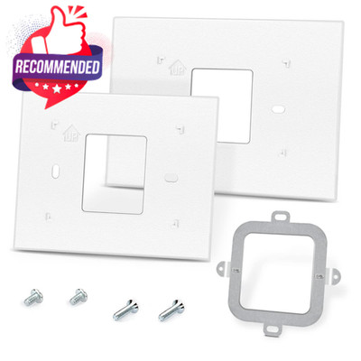 Thermostat Wall Plate Replacement for Universal THP2400A1027W White
