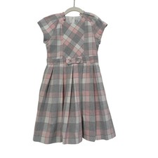Mayoral Plaid Tartan Pleated Dress Girls 8-9Y Preppy Luxury Old Money Academia