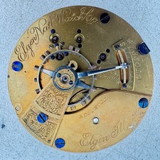 Antique 18s 1893 Elgin 17j Mechanical Hunter Pocket Watch Movement 125 USA
