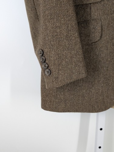 Barney's New York Vintage 60s Chunky Tweed University Blazer Unionmade USA 37" - Picture 5 of 6