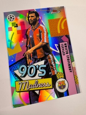 Hristo Stoichkov 90s Madness Insert, Mad-4, Barcelona, 2025/26 Topps UCC Finest