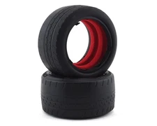 DE Racing Phenom 2.2 Buggy Rear Racing Tires w/Red Insert (2) (Clay) DER-PBR-C1