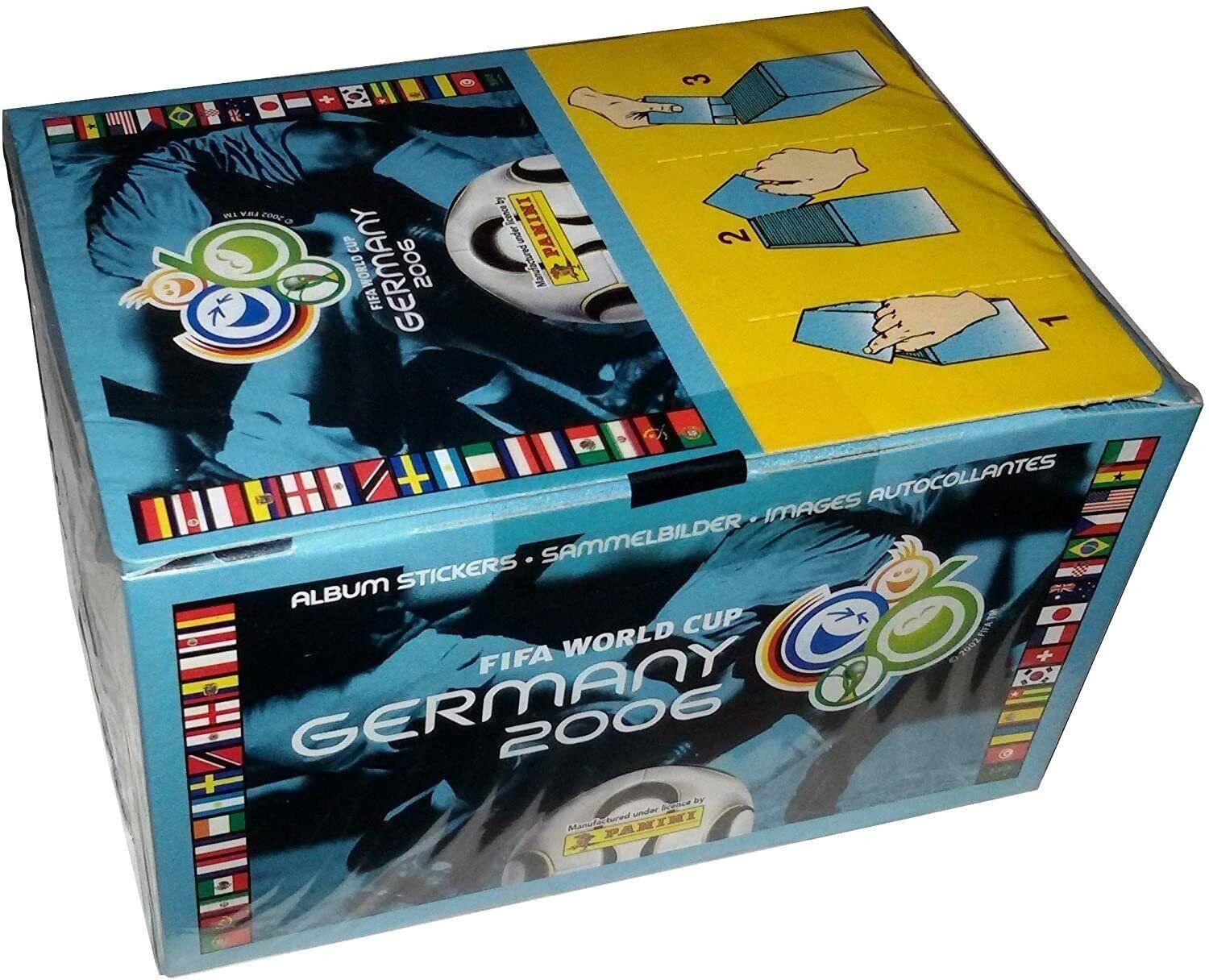 2006 Panini FIFA World Cup Germany Soccer Sticker Collection Box (100 Packs)