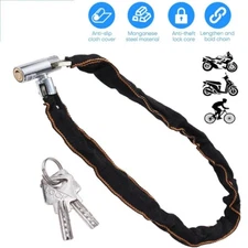 Heavy Duty Motorcycle Bike Bicycle Anti-theft Chain Lock Padlock Security*