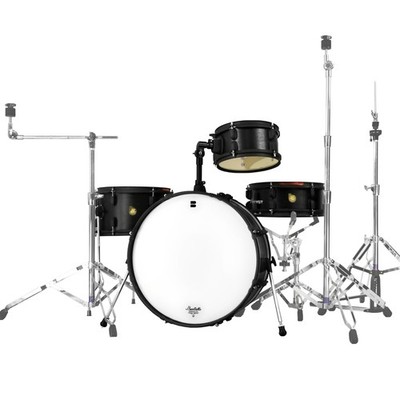 Beatello Club420 Pancake Drum Kit 4pc 20 Bass Nesting Travel Acoustic Set