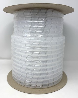 NTE 04-SWP6259C 5/8  Natural Polyethylene Spiral Cable Wrap 100 Ft Roll