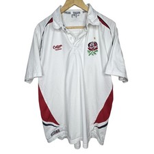 Vintage England Rugby Shirt Mens XXL Cotton Traders Home Short Sleeve Six Nation
