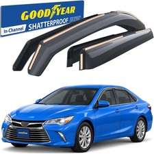 Sun Rain Visors Wind Rain Guards for 2015-2017 Toyota Camry SHATTERPROOF