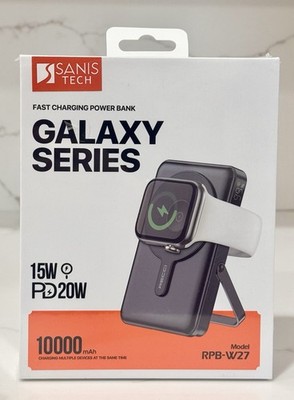 Galaxy Series 3 In 1 Power Bank Magnetic Wireless 10000mAh Fast Charging NEW
