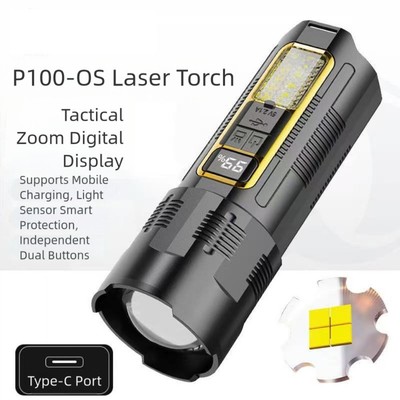 Tragbare wiederaufladbare 30W LED Taschenlampe zoombar für Reisen und Camping