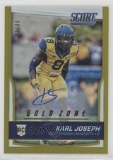 2016 Score Rookies Gold Zone Signatures 43/50 Karl Joseph #417 Auto 2r8