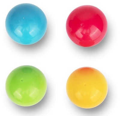 Playkidiz Super Durable Replacement Balls for 1.75'', Red, Green, Blue, Yellow 