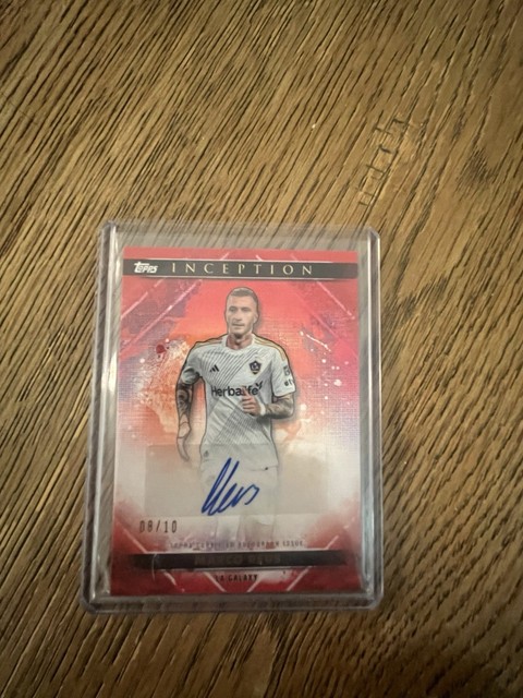 2025 Topps Inception MLS Marco Reus Red Auto /10 LA Galaxy SSP #21A