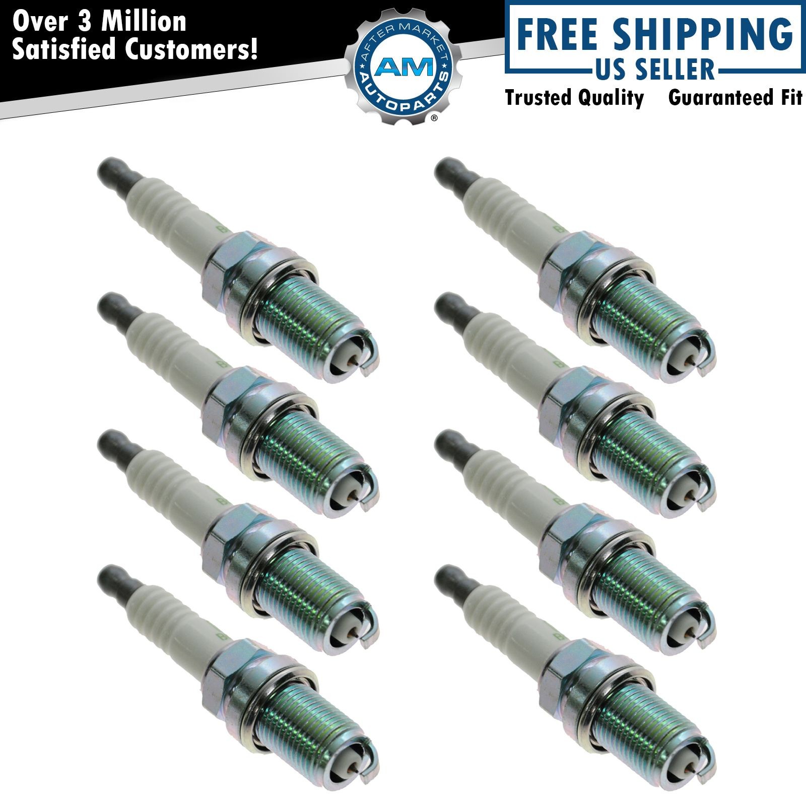NGK 7090 BKR5EGP G-Power Platinum Spark Plug Set of 8 Brand New