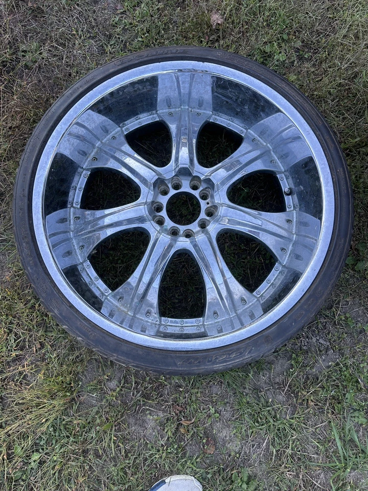 24 Veloche Wheels Style 24*10 Chrome Finish 10 Lug Rim - Image 2 of 3