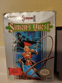 Castlevania 2 Simon's Quest. 1988. Usato. scatola con usura 70%. NES. Konami. cartuccia