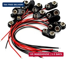 20 Pack 9v Battery Connector I Type 9v Battery Connector Clip Long Cable Connect
