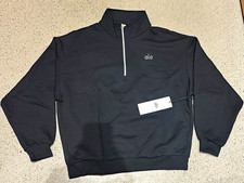 Alo Men’s Black quarterzip Zip Size M