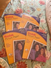 Kodak Picture Photo Paper 8 1/2" x 11" Soft Gloss 25 Printer Sheets 4 Packs 100