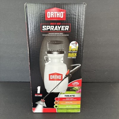 Ortho 1 Gallon Multi-Use Sprayer w/ 3 in 1 Spray Nozzles New in Original Box