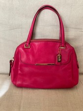 COACH Pink Leather Shoulder Bag 18a