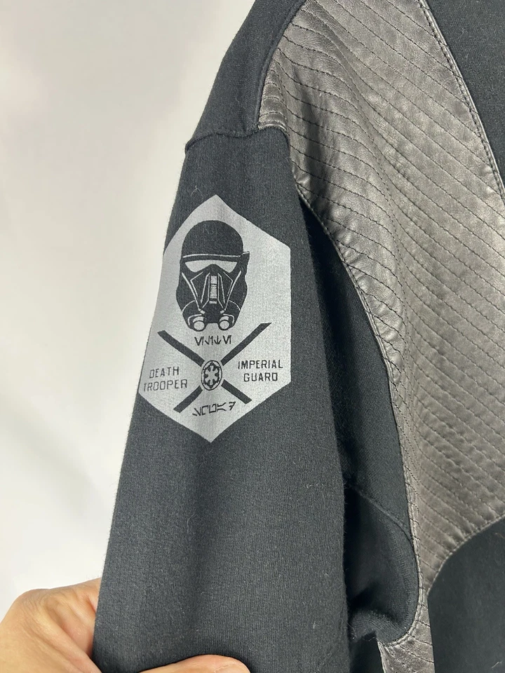 Sudadera con Capucha Star Wars Empire Cremallera Héroes y Villanos Talla MD Película Geek Negra Foto 3 de 4