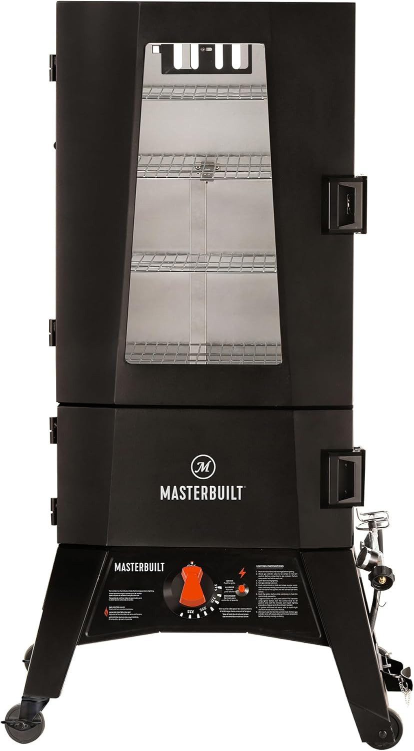 &reg; 40-Inch Thermotemp Propane Gas Vertical BBQ Smoker with A