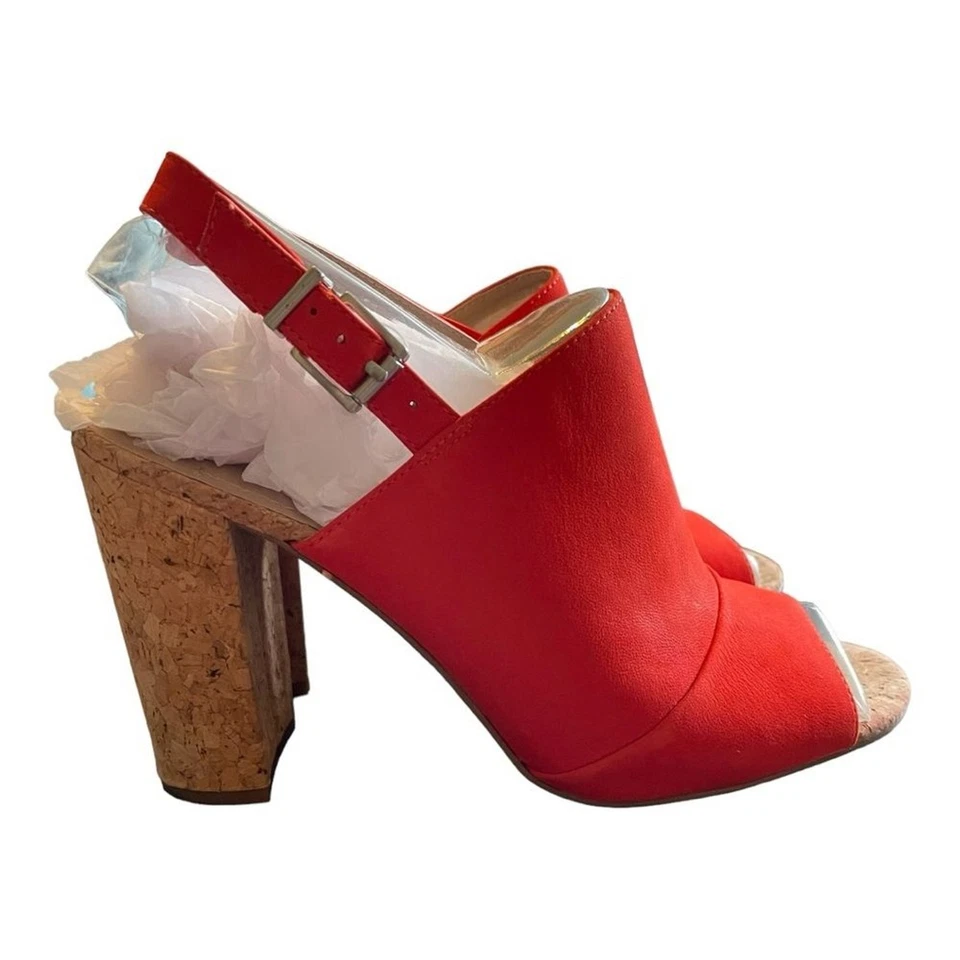 Zapatos de tacón de corcho rojo para mujer BCB Generation talla 9,5 San Valentín tacón de 4' Foto 4 de 4