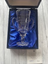 Stuart Crystal goblet produced to commemorate wedding of Charles and Diana