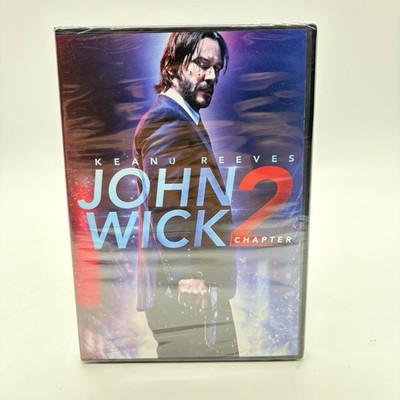 John Wick Chapter 2 (DVD 2017 NEW) Sequel Keanu Reeves Action Laurence Fishburne