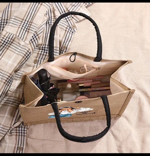 Tote Canvas Bags For Women, Shoulder Bags For Work School And Travel - Picture 4 of 4
