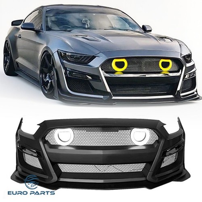 #ad Fits 15 17 Ford Mustang GT500 Style Front Bumper Cover Replacement led Grille $589.00