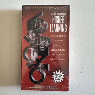 FACTORY SEALED VHS Higher Learning Ice Cube Fishburne Tyra Banks Promo Copy