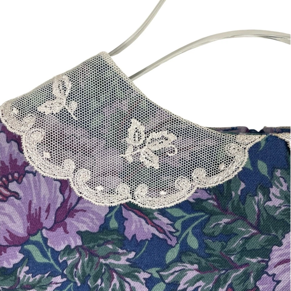 Vestido De Colección Laura Ashley Madre e Niño Algodón Floral Encaje Casa Niñas 5/6 Años Foto 3 de 4