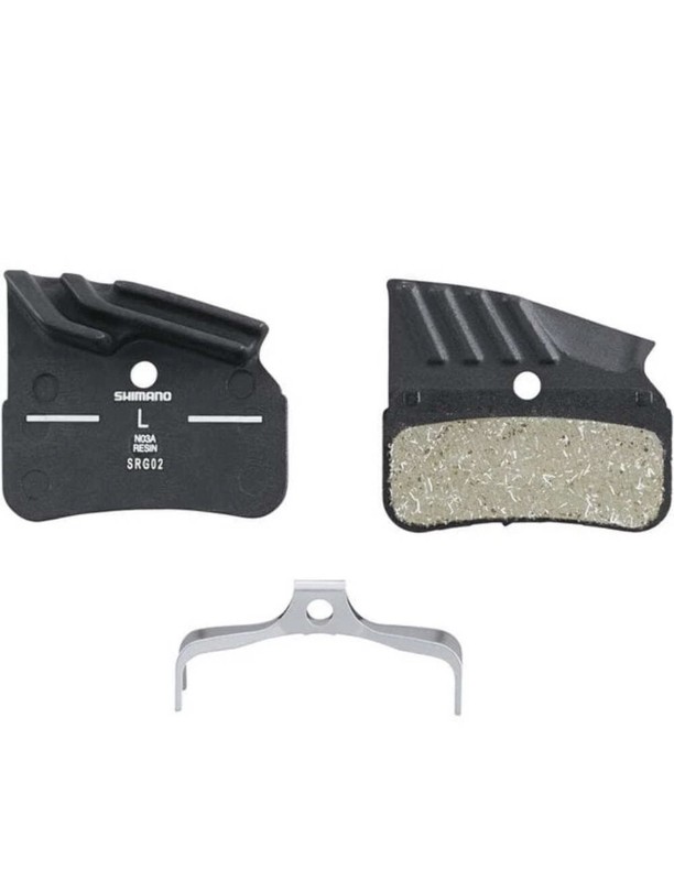 Shimano Spares N03A Resin Disc Brake Pads with Cooling Fins