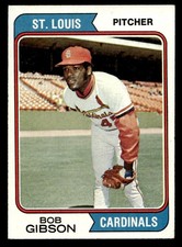 1974 Topps #350 Bob Gibson St. Louis Cardinals HOF NO RESERVE! NR-MINT