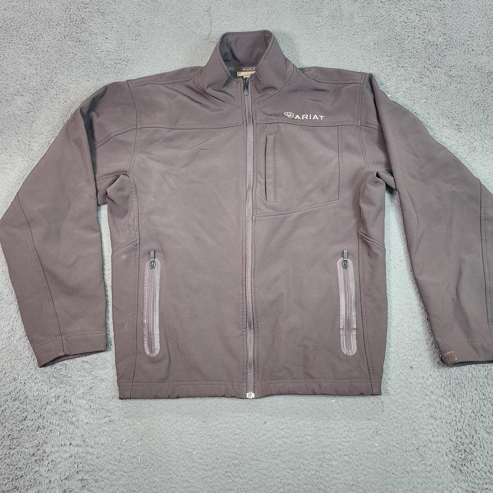 Ariat Jacket Mens Medium Brown Softshell Full Zip… - image 1