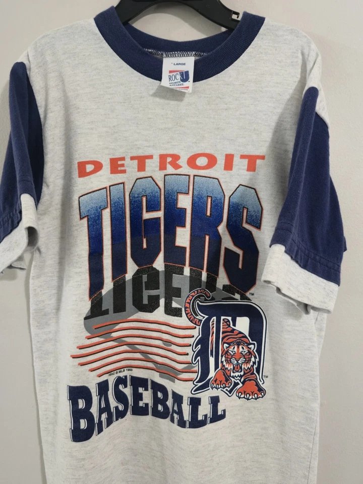 Camiseta De Colección 1993 MLB Béisbol Tigres de Detroit Juvenil Talla Grande Foto 4 de 4