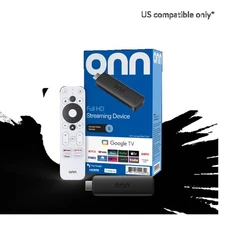 onn Full HD Streaming Device, Google TV - Fast Streaming, 8GB Storage, 1.5GB RAM