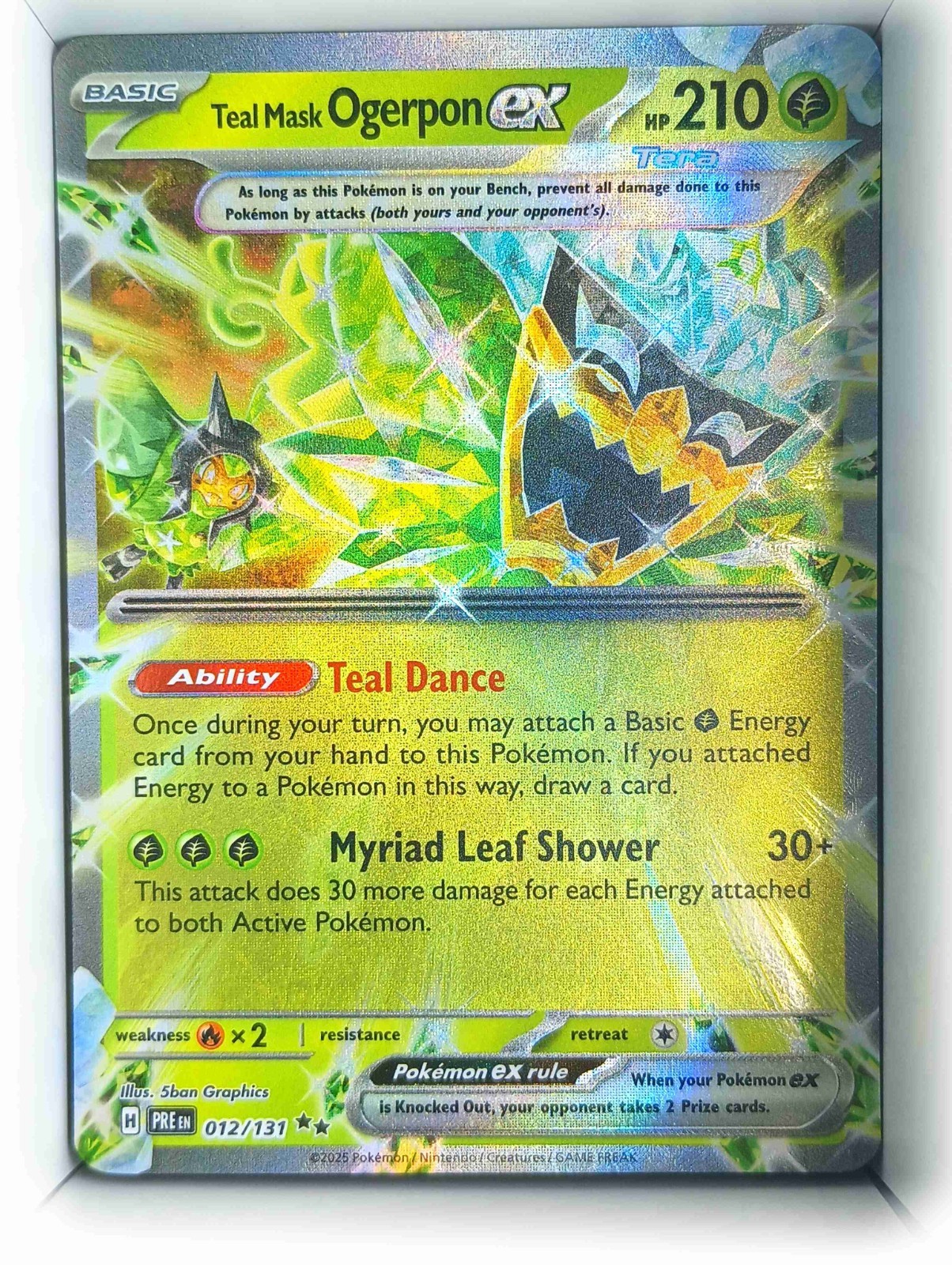 Teal Mask Ogerpon ex 012/131 2025 English Holo Near Mint
