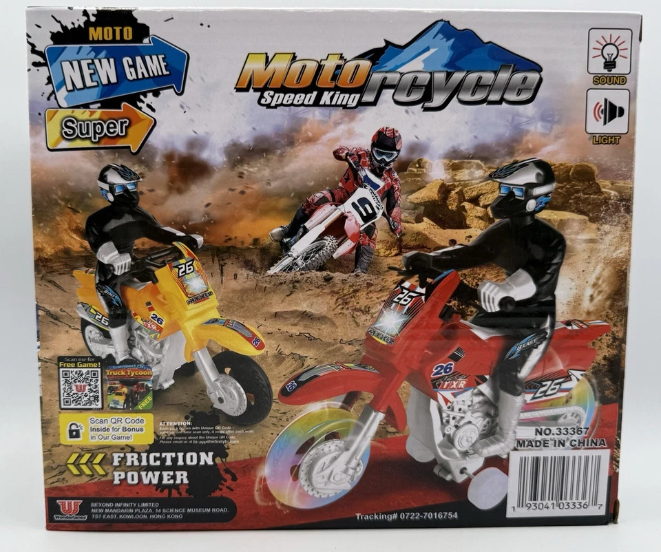 Wonderlands 蓝色 TXR 摩托车 带赛车 声音和灯 速度 King 全新 — 第 3/4 张图片
