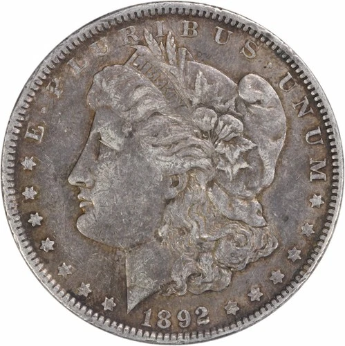 1892 Morgan Silver Dollar EF Uncertified #341