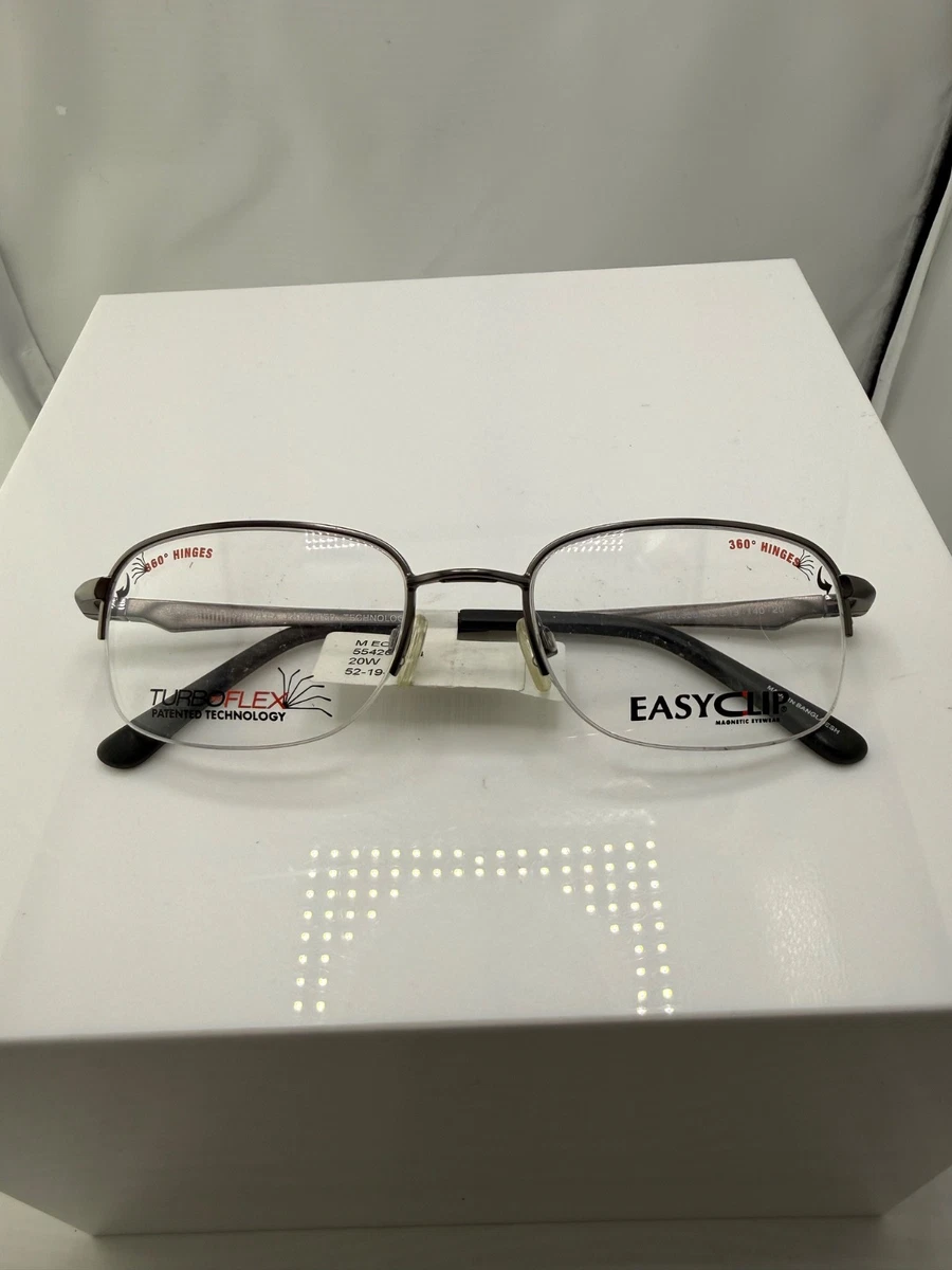 Easyclip Brown Metal Eyeglass Frames for sale | eBay display picture 2