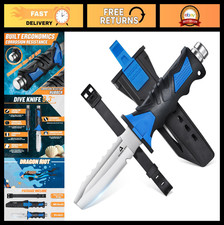Scuba Diving Knife with Sheath  Leg Straps - Lightweight Stainless Steel Dive K